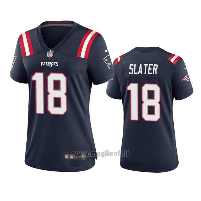Maglia NFL Game Donna New England Patriots Matthew Slater 2020 Blu